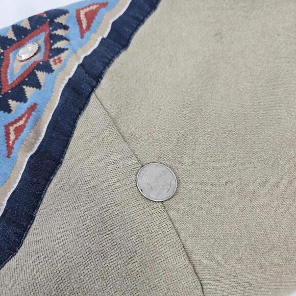 Vintage 80s Aztec Southwestern Bandana Sweatshirt Jerzees Womens Size M - Picture 8 of 15